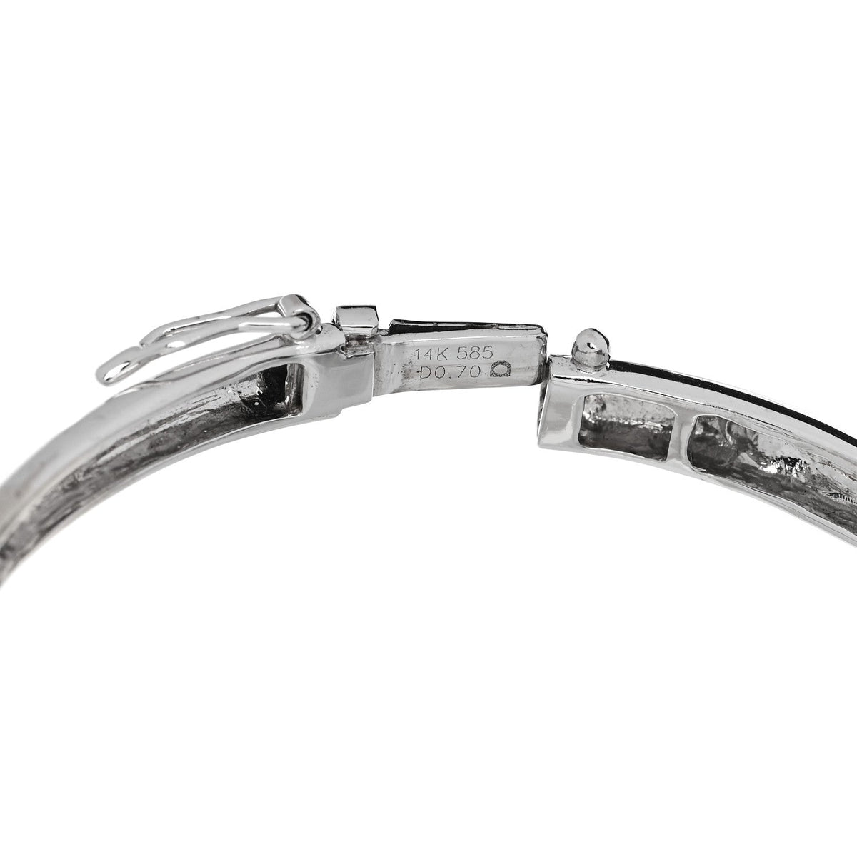 Parker & West by FASHIONPHILE14K White Gold Diamond Black Cultured Pearl .64ct Bypass Bracelet