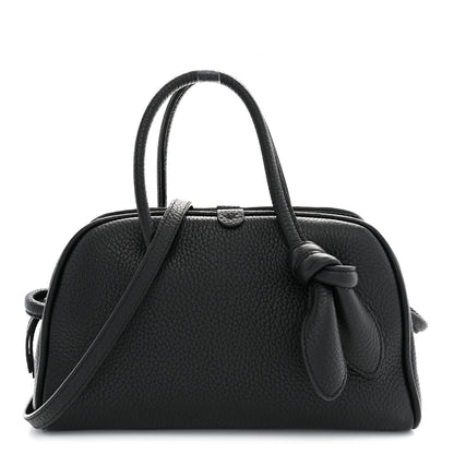 Jacquemus Grained Calfskin Le Petit Turismo Black