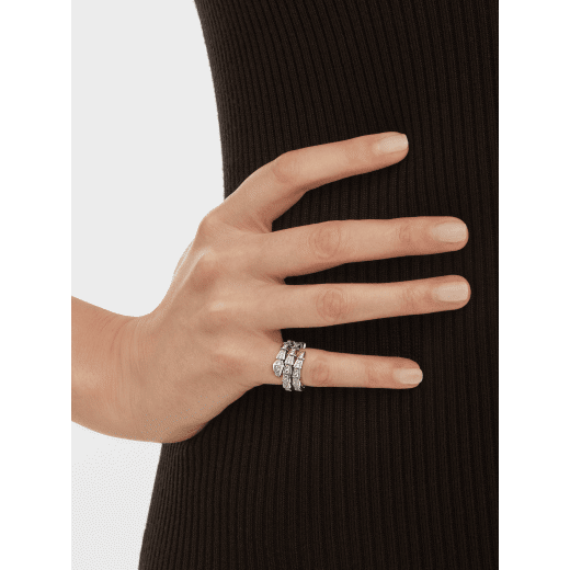 18K Gold Diamonds BVLGARI Serpenti Viper Ring