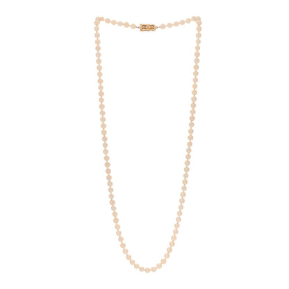 Mikimoto 18K Yellow Gold Akoya Cultured Pearl 5-6mm Strand Necklace