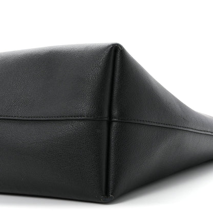 Saint Laurent Calfskin Large Shopping Tote Black