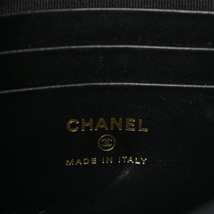 Chanel Shiny Lambskin Quilted 31 Clutch Black