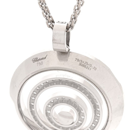 Chopard 18K White Gold Diamond Happy Spirit Pendant Necklace