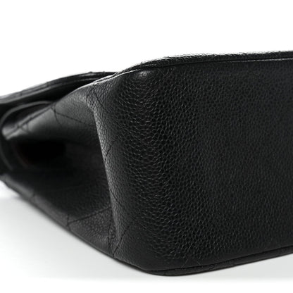 Chanel Caviar Quilted Jumbo Double Flap Black