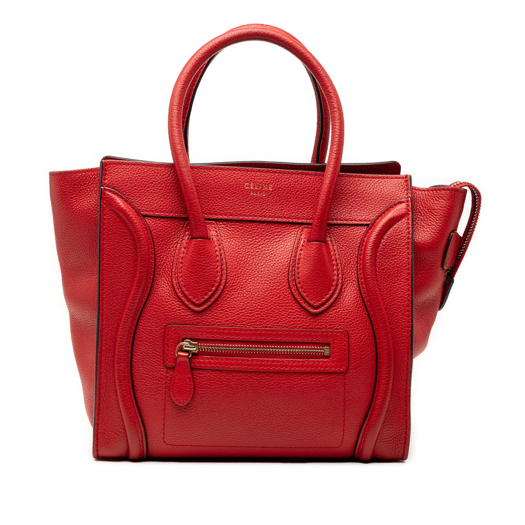 Luggage Bag Grainy Leather Micro