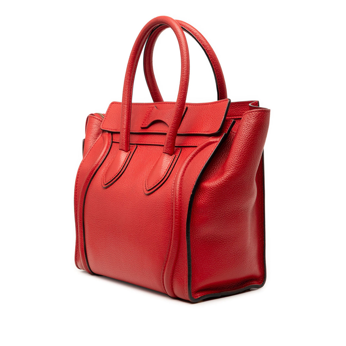 Luggage Bag Grainy Leather Micro