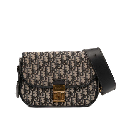 Front Lock Flap Bag Oblique Canvas Medium