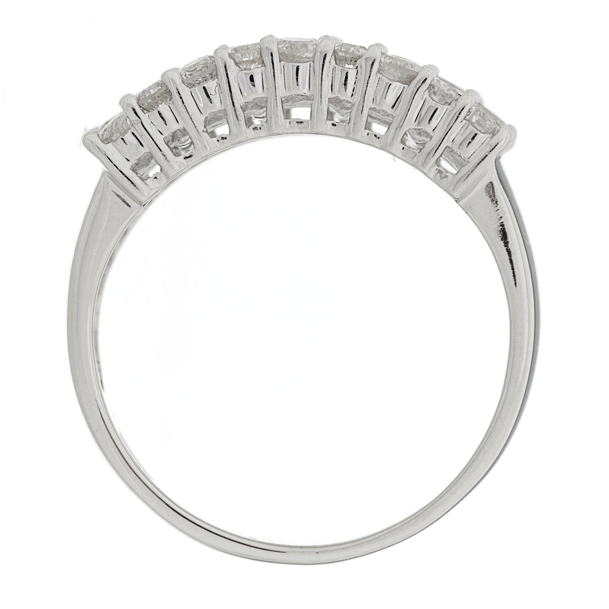 Parker & West by FASHIONPHILE14K White Gold Diamond 1.71ctw Five Row Round Princess Cut Band Ring 54 7