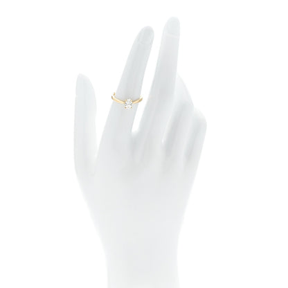 Parker & West 18K Yellow Gold Diamond .51ct Oval Cut Solitaire Ring 52 6