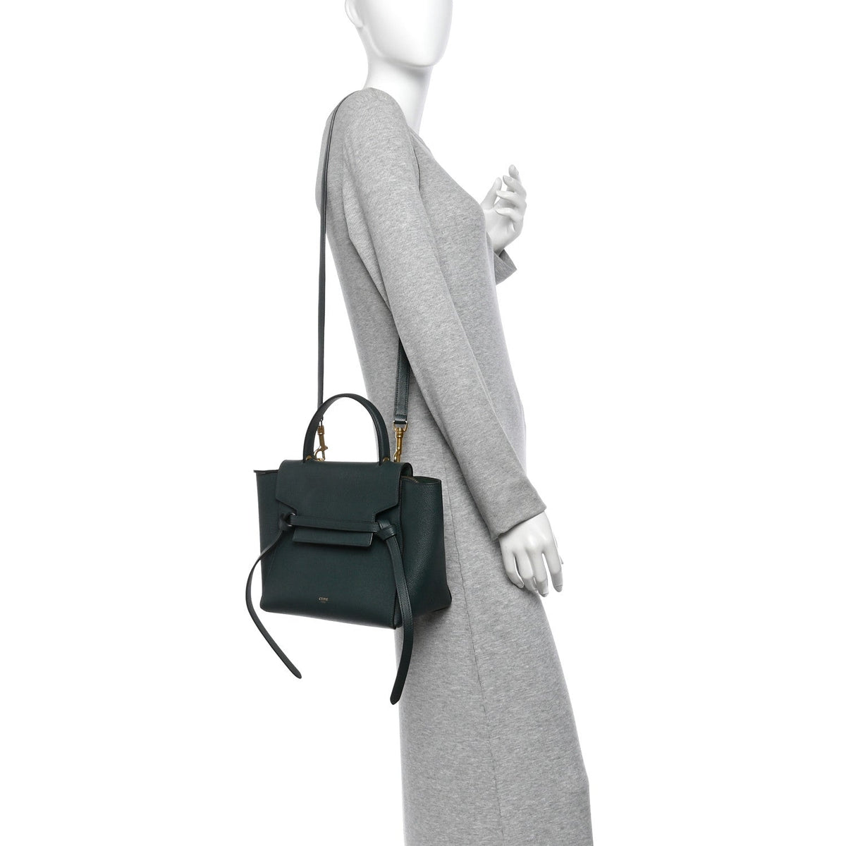 Celine Grained Calfskin Micro Belt Bag Amazone