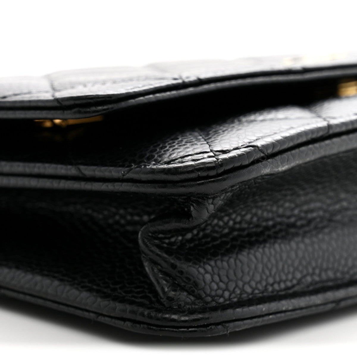 Chanel Caviar Quilted Wallet on Chain WOC Black