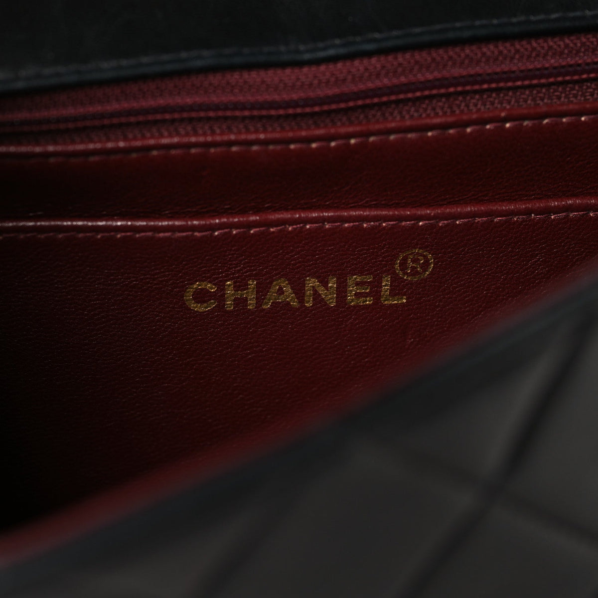 Chanel Lambskin Quilted Diana Small Single Flap Black