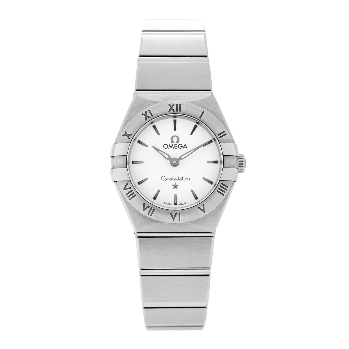 Omega Stainless Steel 25mm Constellation Quartz Watch Silver 131.10.25.60.02.001