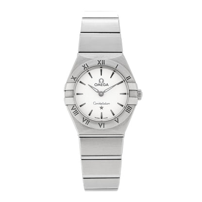 Omega Stainless Steel 25mm Constellation Quartz Watch Silver 131.10.25.60.02.001