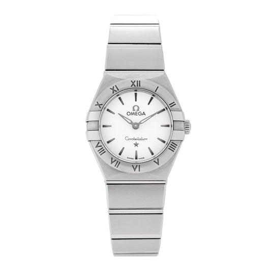 Omega Stainless Steel 25mm Constellation Quartz Watch Silver 131.10.25.60.02.001