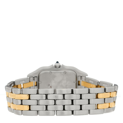 Cartier Stainless Steel 18K Yellow Gold 27mm Panthere Quartz Watch