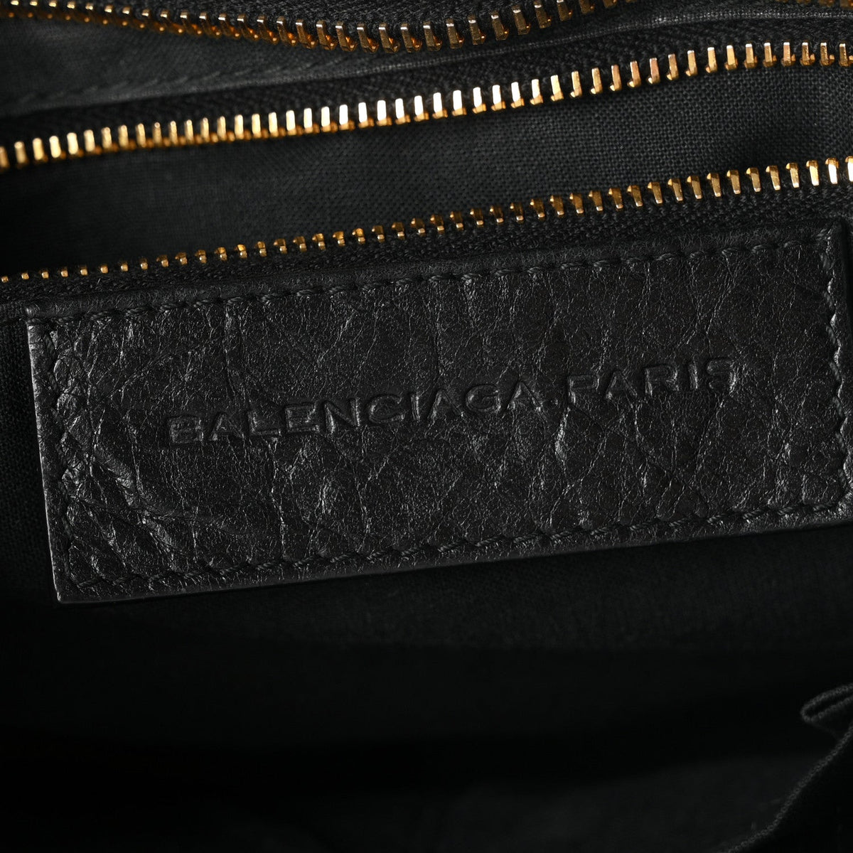 Balenciaga Agneau Giant 12 Gold City Black
