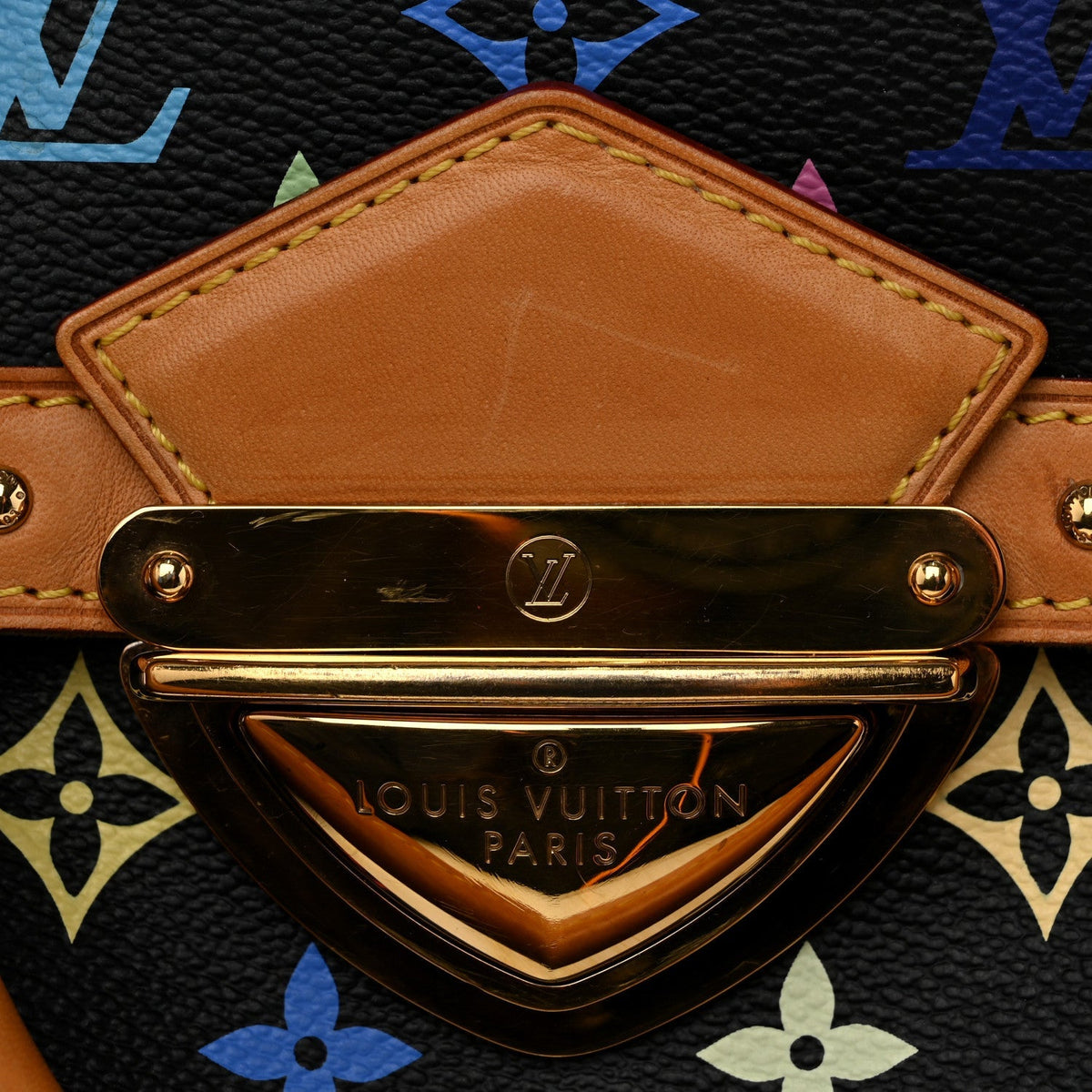 Louis Vuitton Monogram Multicolor Rita Shoulder Bag Black