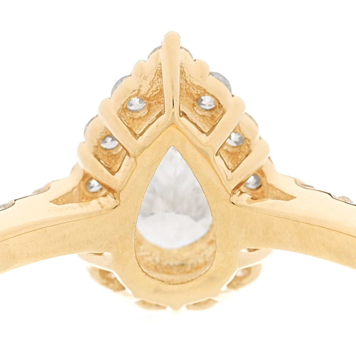 Parker & West by FASHIONPHILE18K Yellow Gold Diamond .53ctw Pear Cut Engagement Ring  53 6.25