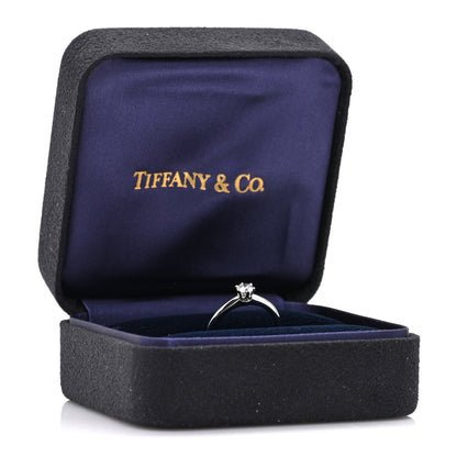 Tiffany Platinum Diamond 0.25ct Solitaire Engagement Ring