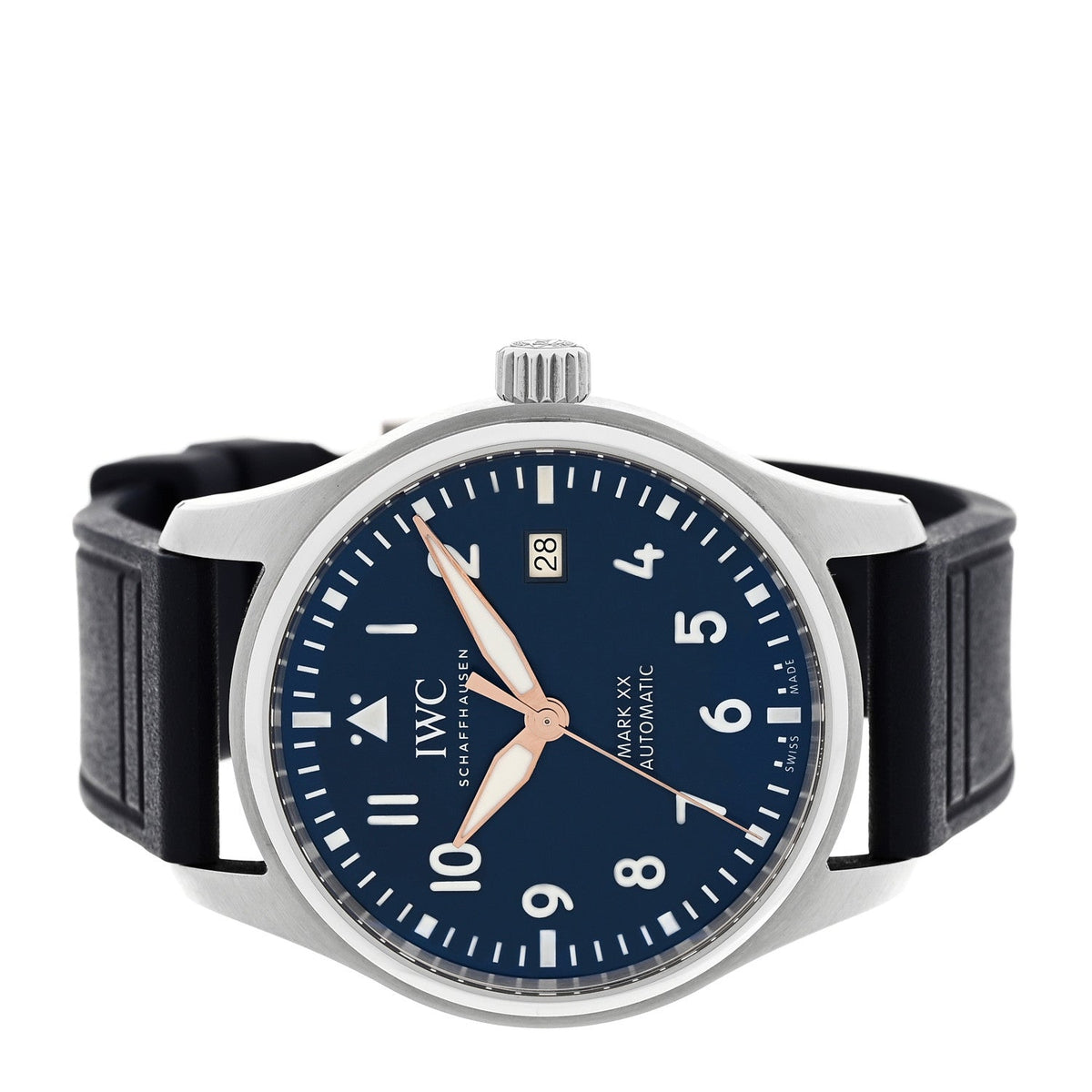 IWC Stainless Steel Rubber 40mm Pilot Mark XX Edition Le Petit Prince Automatic Watch Blue IW328221