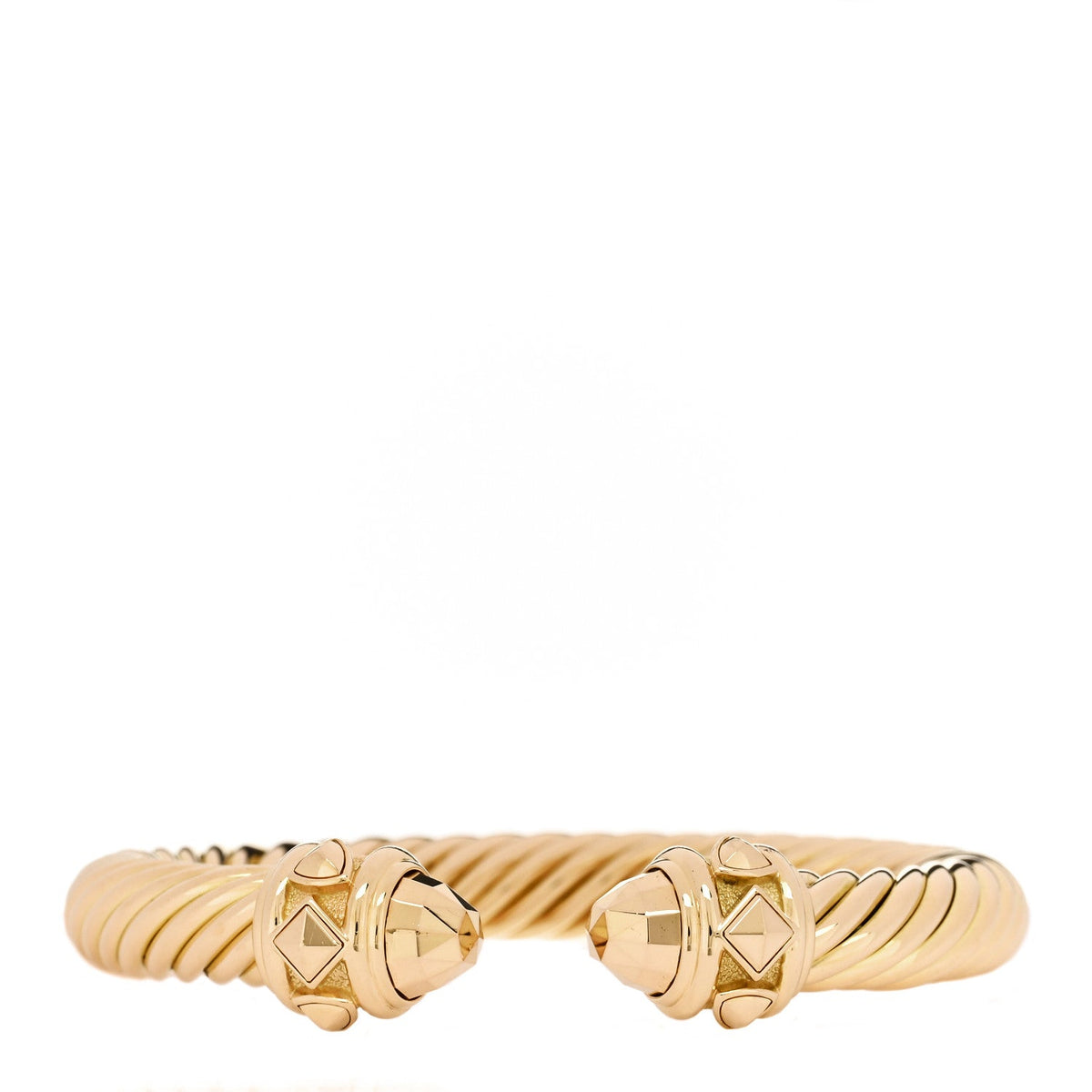David Yurman 18K Yellow Gold 9mm Renaissance Cable Bracelet