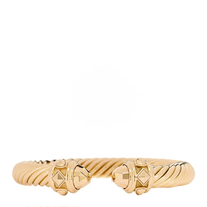 David Yurman 18K Yellow Gold 9mm Renaissance Cable Bracelet