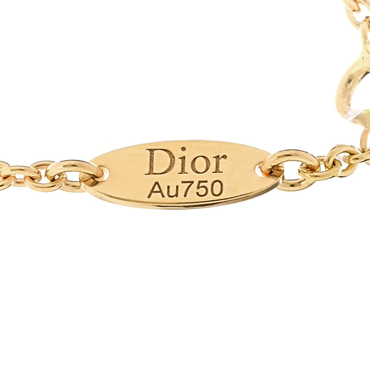 Christian Dior 18K Yellow Gold Diamond Lapis Lazuli Rose Des Vents Necklace