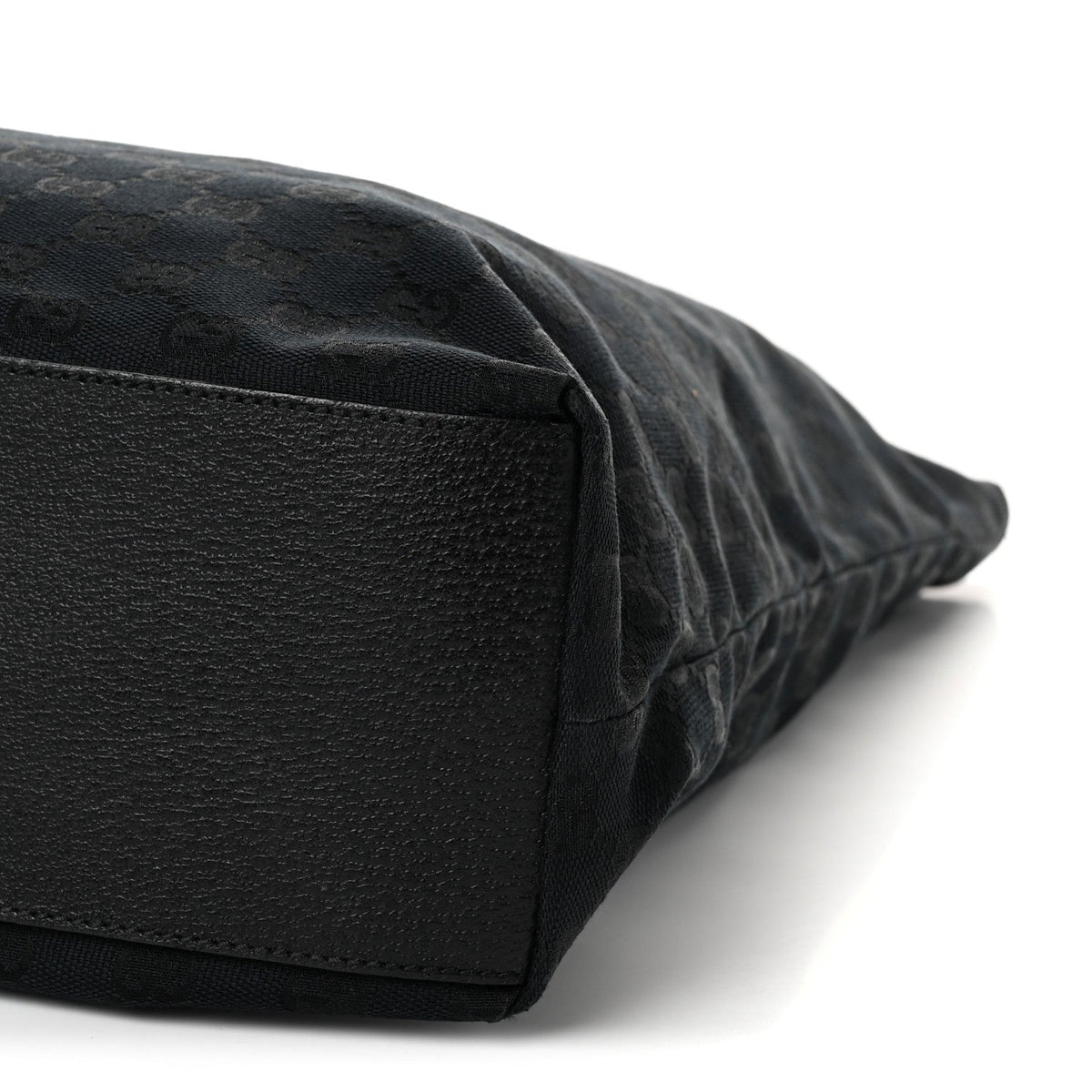 Gucci GG Monogram Large Web Handle Vertical Tote Black