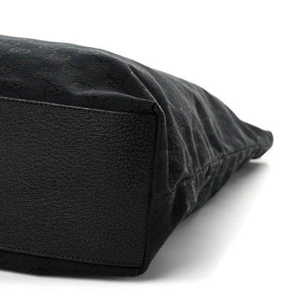Gucci GG Monogram Large Web Handle Vertical Tote Black
