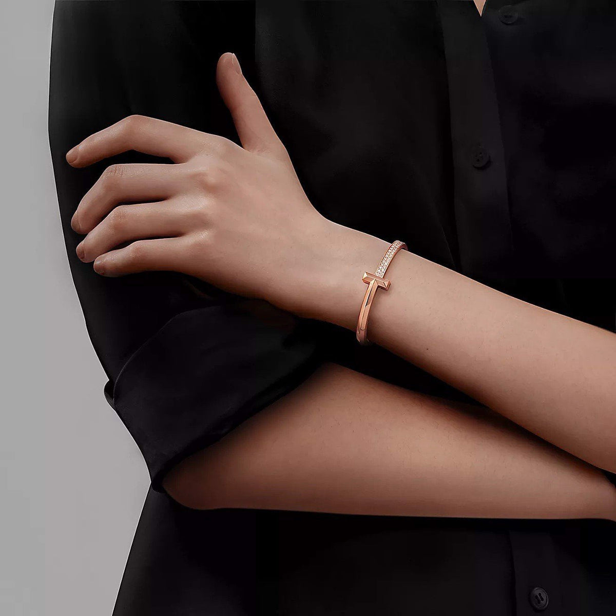 18K Gold Diamond Tiffany T1 Bracelet