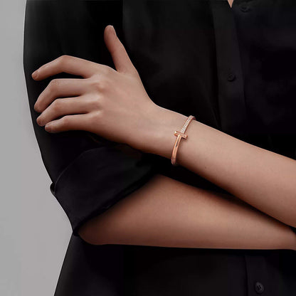18K Gold Diamond Tiffany T1 Bracelet