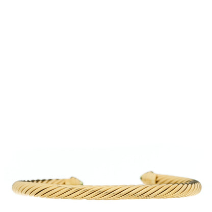David Yurman 18K Yellow Gold Peridot 5mm Cable Bracelet