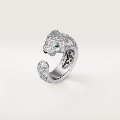 18K White Gold Diamonds Cartier Panthère De Cartier Ring