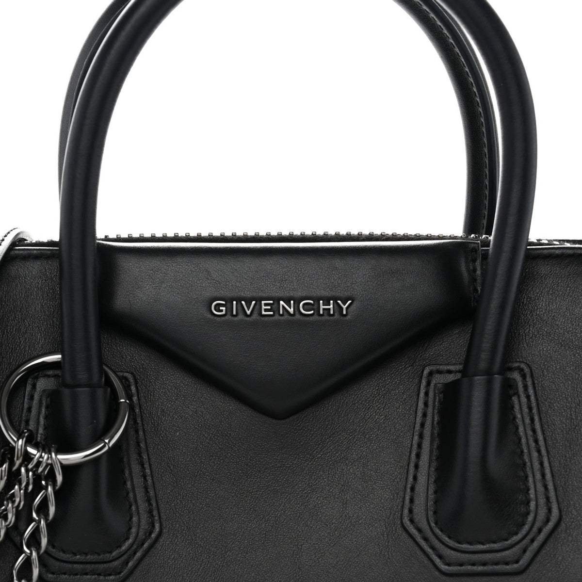Givenchy Smooth Calfskin Chains Small Antigona Black