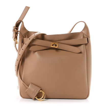 Balenciaga Smooth Calfskin Small Bel Air Hobo Bag Latte