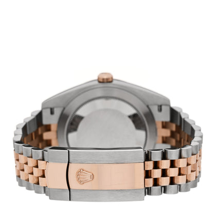 Rolex Stainless Steel 18K Everose Gold Men's 41mm Datejust Watch 126331