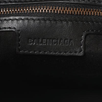 Balenciaga Waxed Suede Calfskin Classic Hardware Small Le City Camel