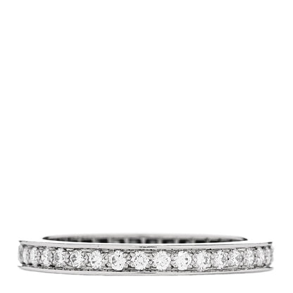 Van Cleef & Arpels Platinum Diamond 2.1mm Romance Wedding Band Ring 47