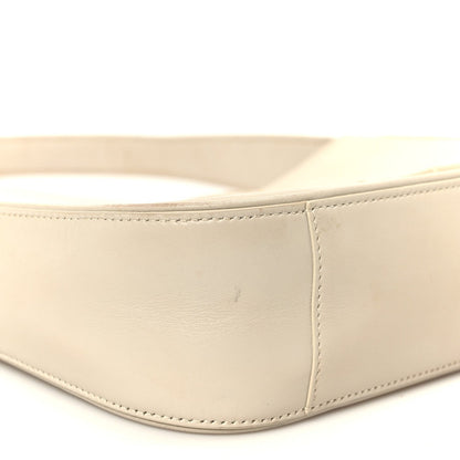Saint Laurent Smooth Calfskin Le 5 A 7 Hobo Blanc Vintage