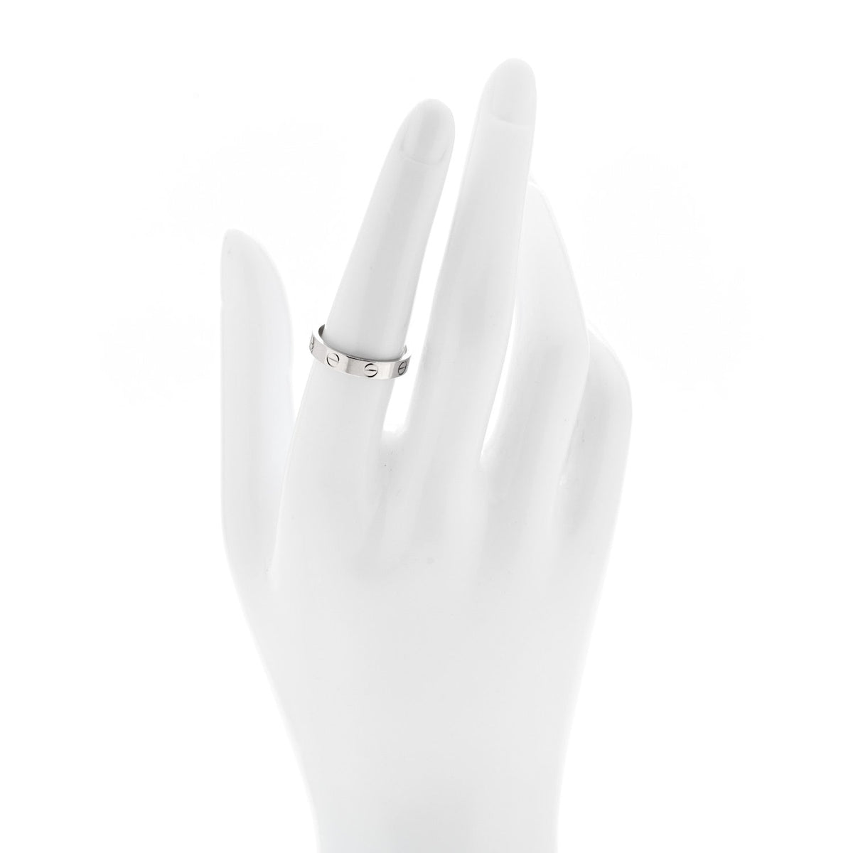 Cartier 18K White Gold 3.5mm LOVE Wedding Band Ring