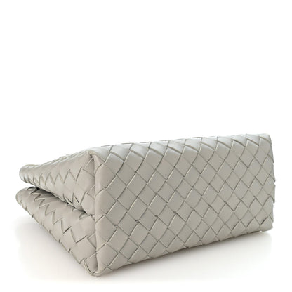 Bottega Veneta Nappa Intrecciato Small Andiamo Shoulder Bag Sterling