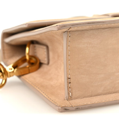 Jacquemus Nubuck Le Grand Bambino Shoulder Bag Dark Beige