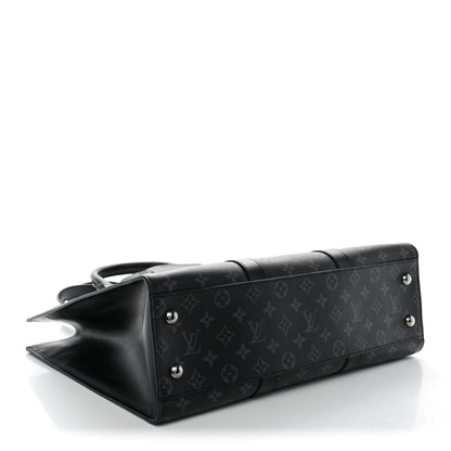 Louis Vuitton Monogram Eclipse Sac Plat 24H Black