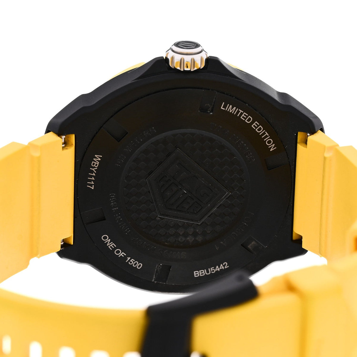 Tag Heuer DLC Stainless Steel Rubber 38mm Formula 1 Solargraph Watch WBY1117