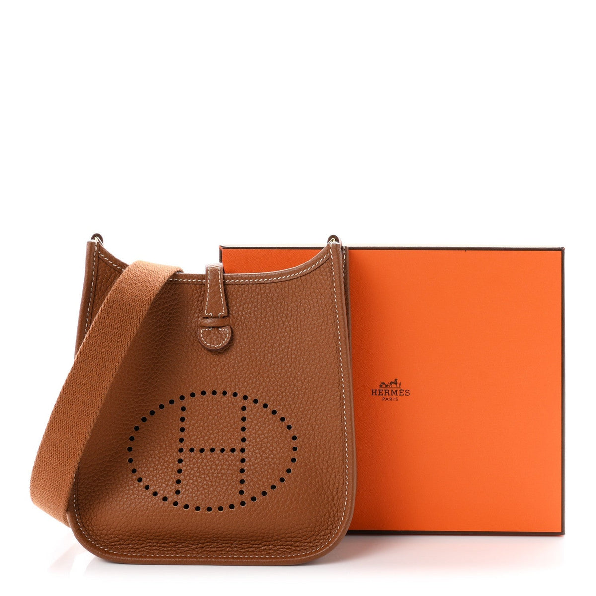Hermes Taurillon Clemence Evelyne TPM Gold 1982765