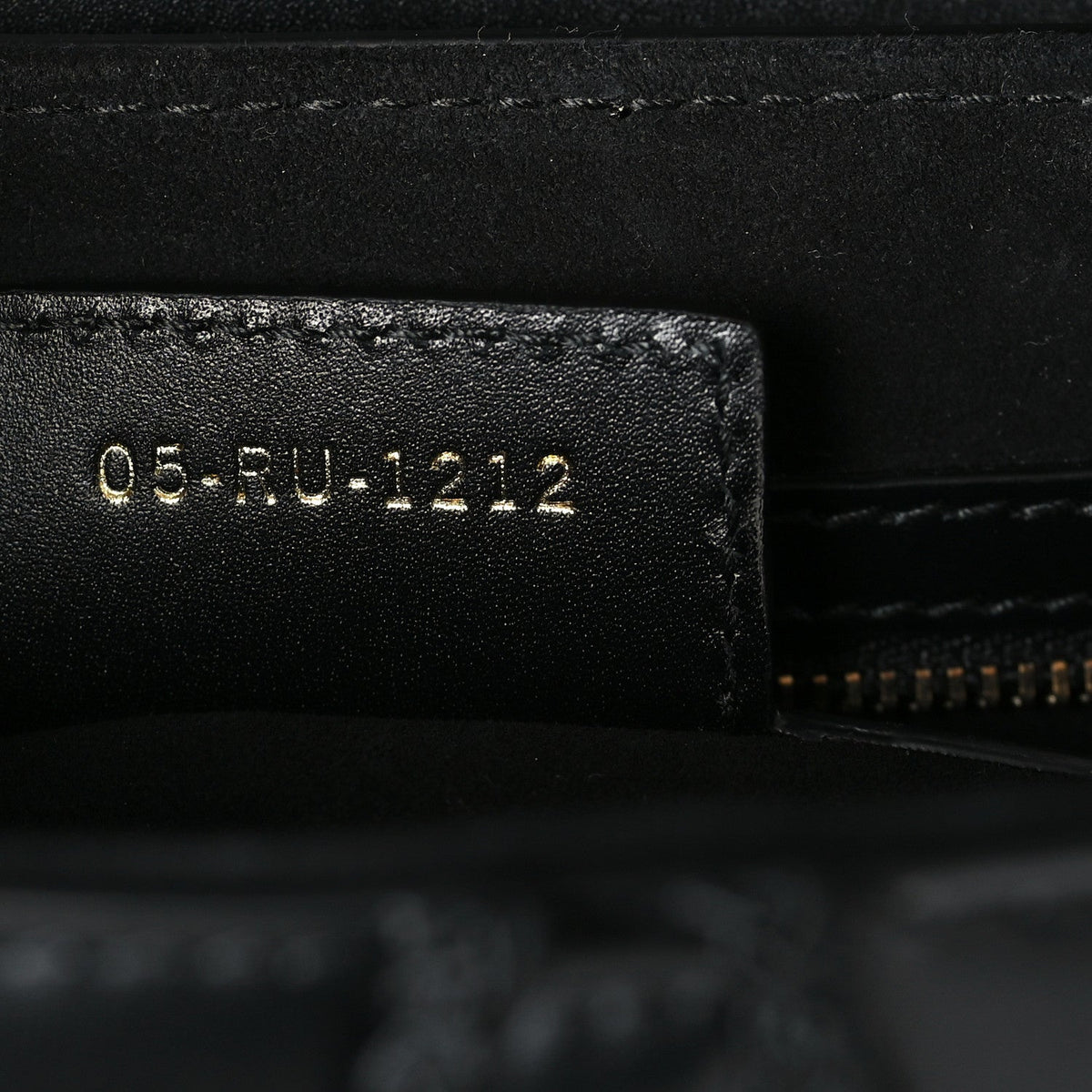 Christian Dior Calfskin Pom Pom Saddle Bag Black