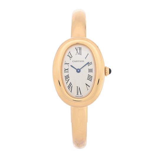 Cartier 18K Yellow Gold 23mm Baignoire Quartz Watch