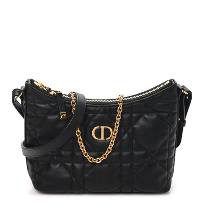 Christian Dior Calfskin Macrocannage Miss Caro Diorling Mini Bag Black
