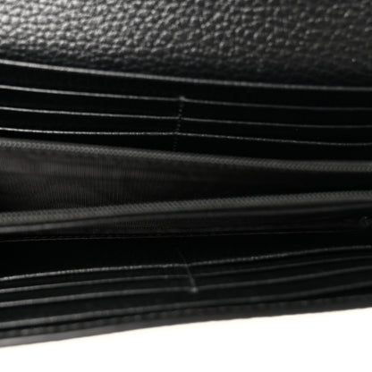 Gucci Dollar Calfskin GG Supreme Monogram Petite GG Marmont Chain Wallet